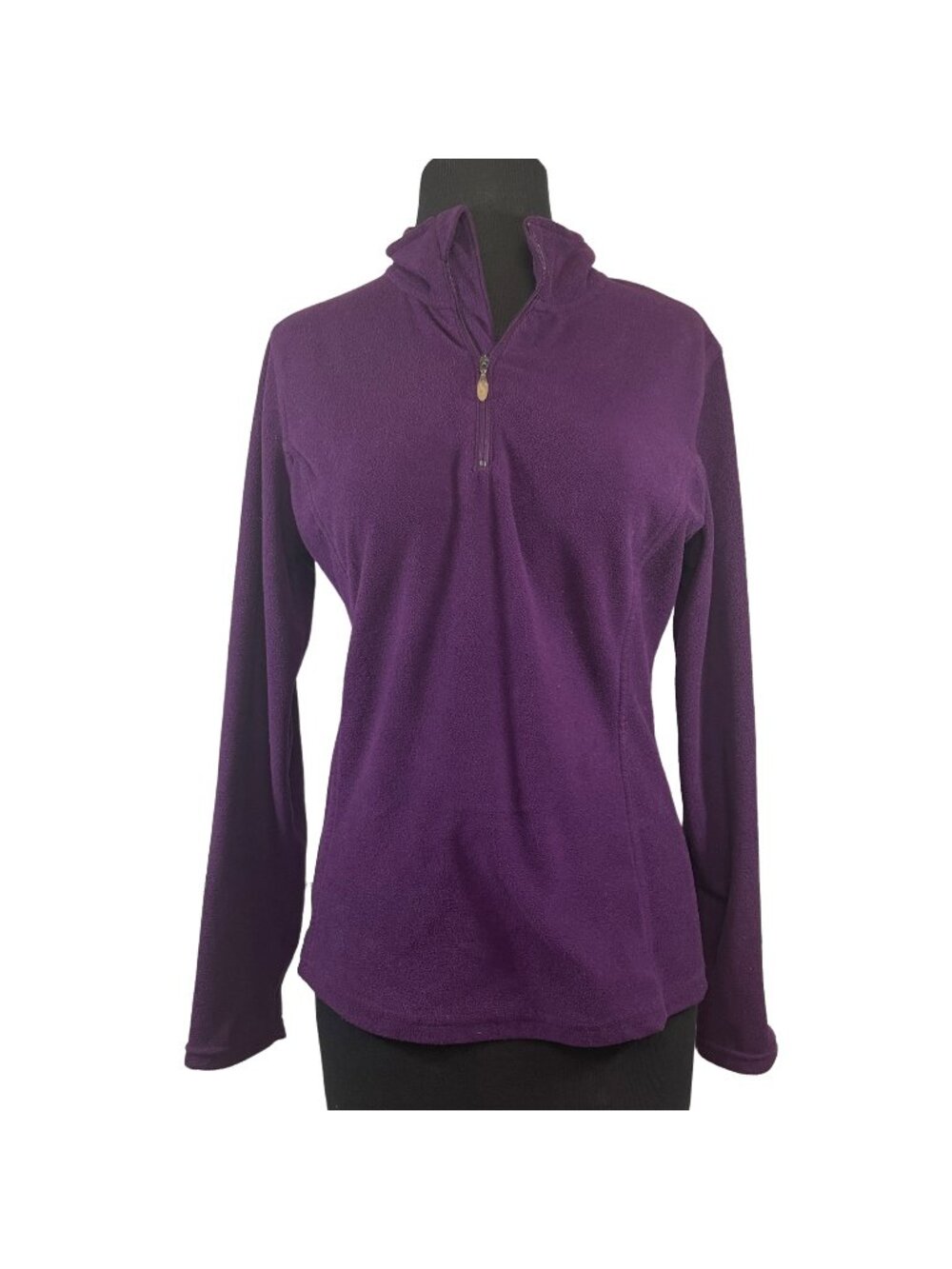 Champion Womens Size Small 1/4 Zip Fleece Pullover Sweatshirt Purple